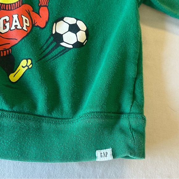 GAP Kids Green Dinosaur Soccer Sweatshirt - Picture 3 of 5